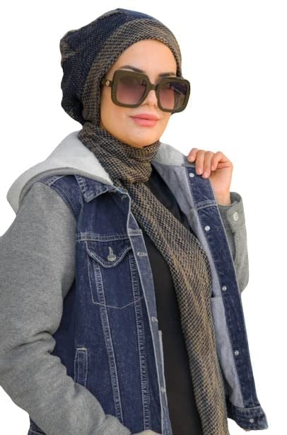 Lacivert Atkılı Bere - 30202