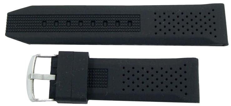 Lacost Model Silikon Saat Kordonu Siyah 20mm Slikon Kordon Kolçak