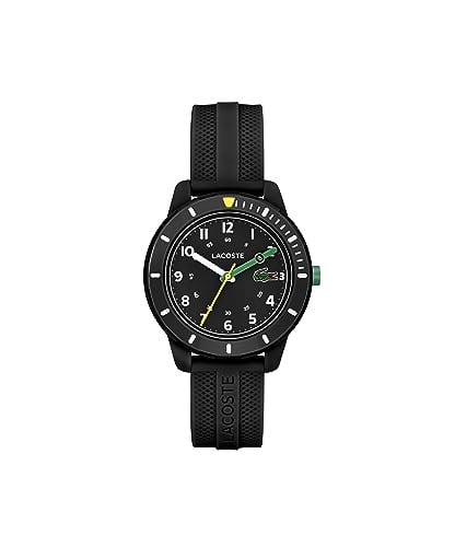 Lacoste Çocuklar için analog kuvars saat, mini tenis koleksiyonu, silikon kayışlı
