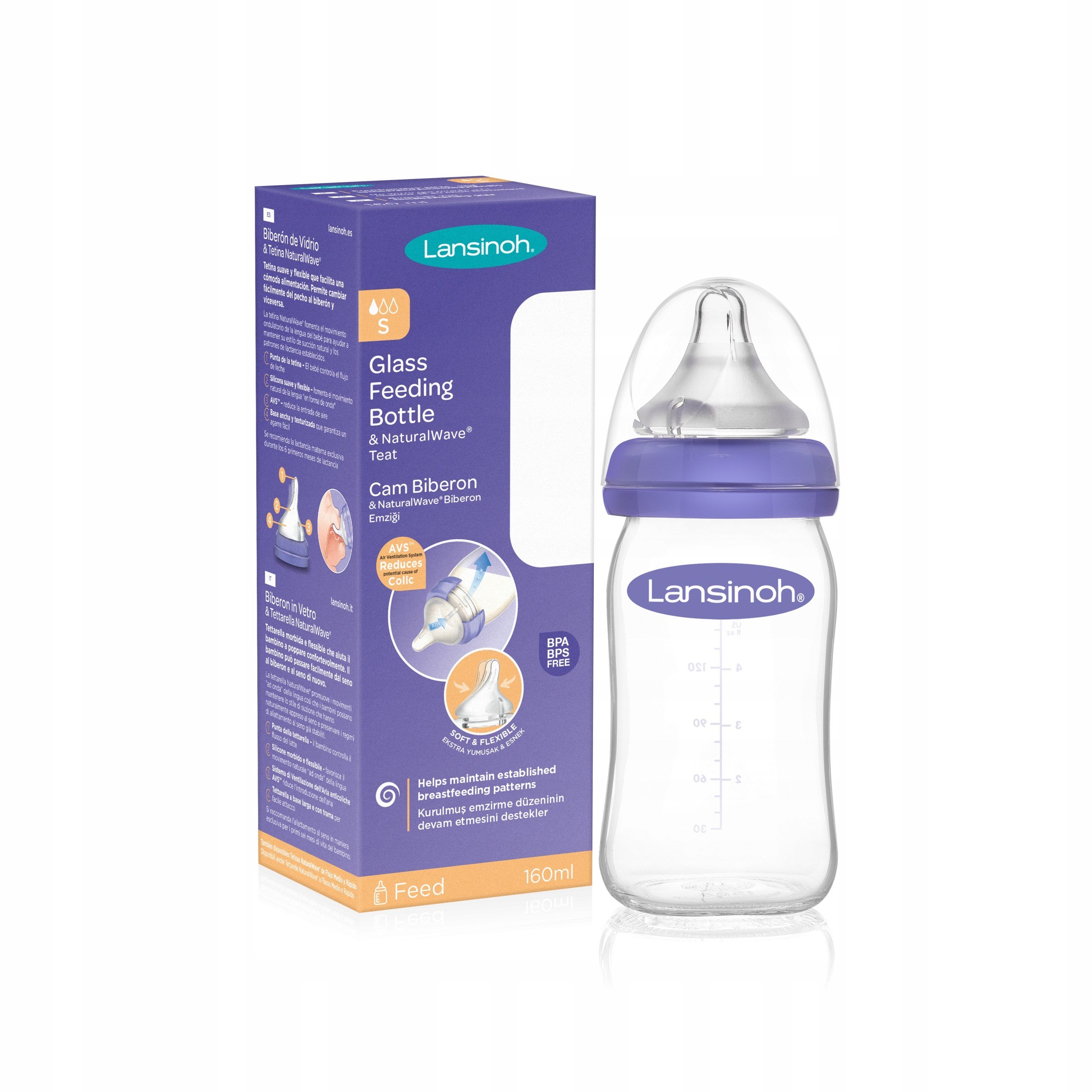 Lansinoh Cam Biberon 160 Ml