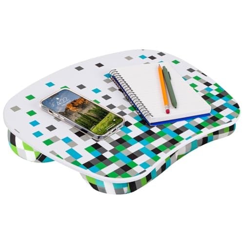 LAPGEAR MyStyle Portatif Lap Masa Minderi, Piksel Desenli, 39.6 cm Dizüstü Bilgisayarlara Uyar
