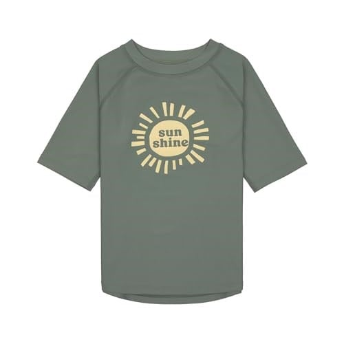 Lassig Sunshine UV Korumalı Kısa Kollu Mayo Tişört Deep Olive 12-18 Ay