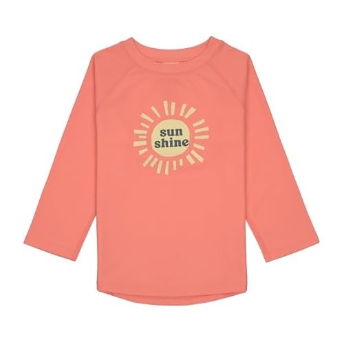 LASSIG Sunshine UV Korumalı Uzun Kollu Mayo Tişört Coral - Seçenekler: 1-1,5 Yıl, 1.5-2 Yıl, 2-3 Yıl, 6-12 Ay