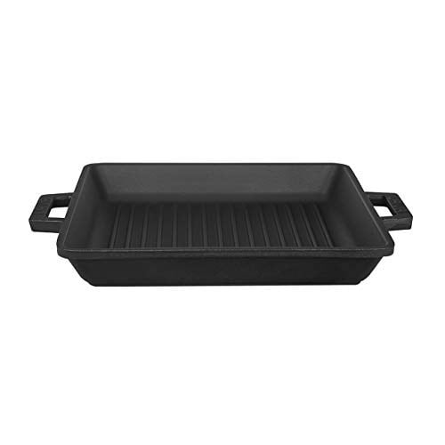 Lava Döküm Izgara Tava, 26 cm, Metal Kulplu