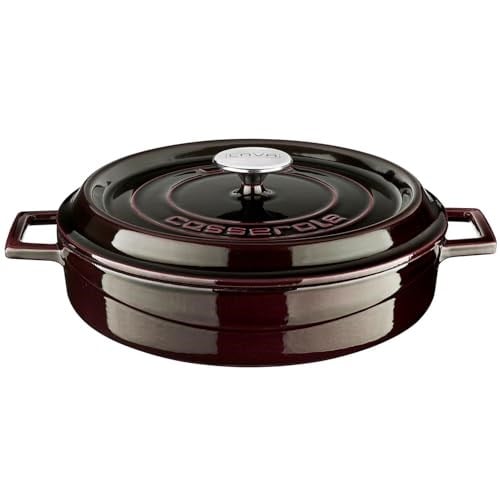 Lava Metal Premium Serisi - Döküm Çok Amaçlı Tencere, Yuvarlak, 28 cm, Majolik Mor