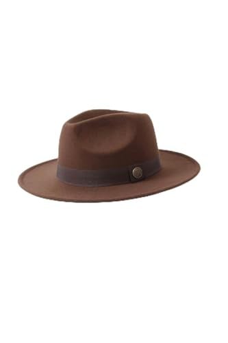 laviyonsa Camel Kovboy Keçe Şapka Unisex-1