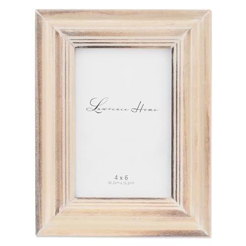 Lawrence Frames 4x6 Beyaz Yıkama Akçaağaç Resim Çerçevesi, Natual - Seçenekler: 4x6, 5x7, 8x10