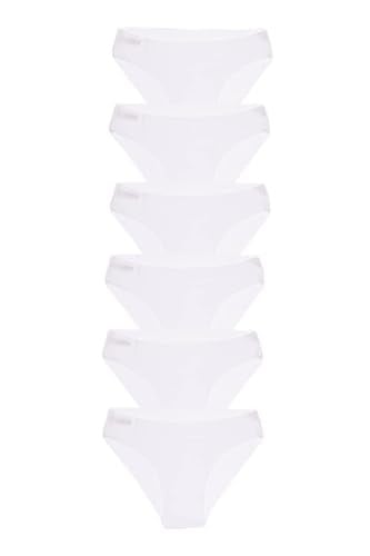 lazer dikişsiz seamless 6 lı külot (BEYAZ/M/L)