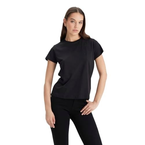 Lee Bisiklet Yaka T-shirt T-shirt Kadın