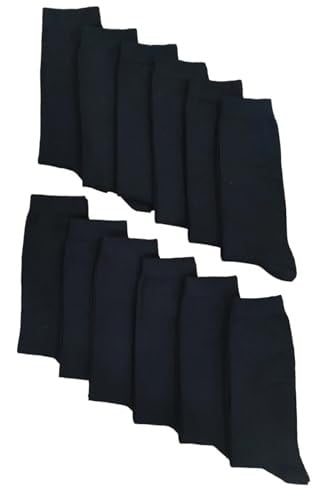 Leement socks Çocuk Okul Çorabı Düz Soket Beyaz Renk 12 Çift Pamuklu Beyaz -1