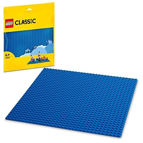 LEGO Classic Mavi Plaka 11025 – 4 Yaş ve Üzeri Kız ve Erkek Çocuklar için Eğitici Hediye Fikri, LEGO Severler için Yaratıcı Oyun Seçenekleri Sunan Hayal Gücü Geliştiren Oyuncak Yapım Seti (1 Parça)
