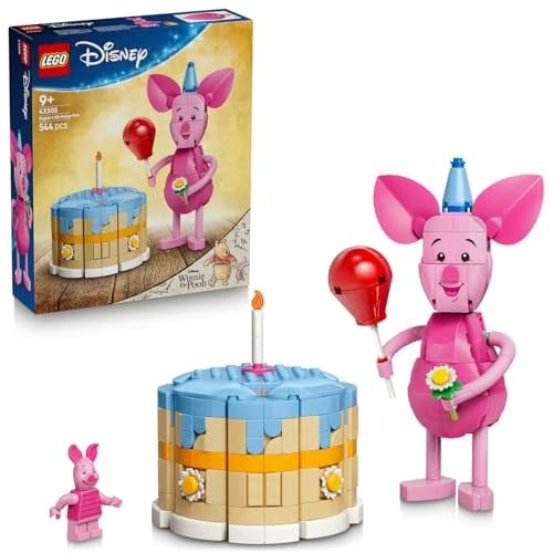 LEGO Disney Piglet’in Doğum Günü Eğlencesi 43305 | 9 Yaş ve Üzeri Çocuklar için Minifigür İçeren Yaratıcı Oyuncak Yapım Seti, Hediye Fikri (544 Parça)