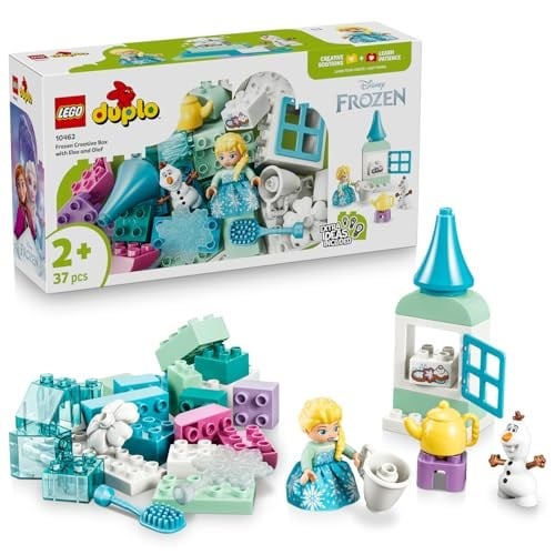 LEGO DUPLO Disney Elsa ve Olaf ile Karlar Ülkesi Yaratıcı Kutusu 10462 | 2 Yaş ve Üzeri Çocuklar için Karakterler ve Aksesuarlar İçeren Eğitici Oyuncak Yapım Seti, Yaratıcı Hediye Fikri (37 Parça)