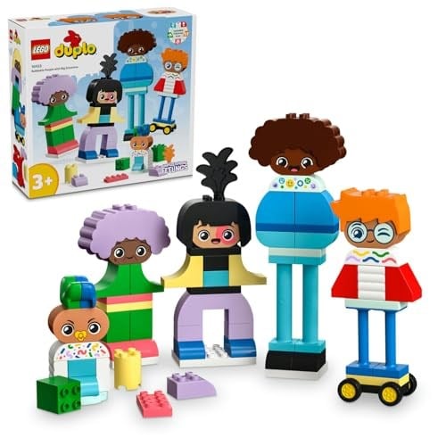 LEGO DUPLO Kasabası İnşa Edilebilen Duygulu İnsanlar 10423-3 Yaş ve Üzeri Çocuklar için Eğitici Oyuncak Yapım Seti, Doğum Günü Hediyesi Fikri (71 Parça)