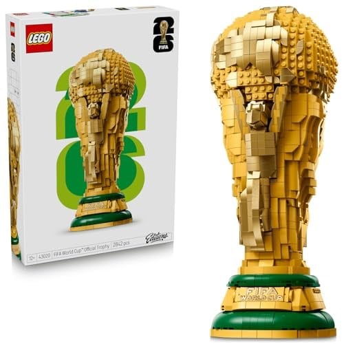 LEGO Editions FIFA Dünya Kupası Resmi Kupa 43020 | 12 Yaş ve Üzeri Çocuklar için 2 İnsan Figürü ve Levha İçeren Dekoratif Oyuncak Yapım Seti, Hediye Fikri (2842 Parça)