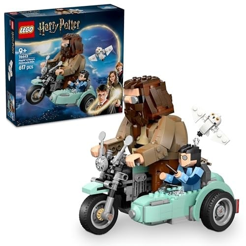 LEGO Harry Potter Hagrid ve Harry’nin Motosiklet Yolculuğu 76443-9 Yaş ve Üzeri Çocuklar ve Yetişkinler için Koleksiyonluk Yapım Seti, Doğum Günü Hediyesi (617 Parça)