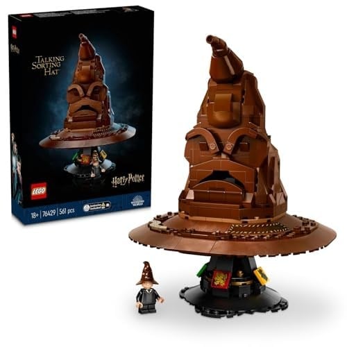 LEGO Harry Potter™ Konuşan Seçmen Şapka 76429 - Yetişkin Harry Potter Hayranları için Koleksiyonluk Yaratıcı Model Yapım Seti (561 Parça)