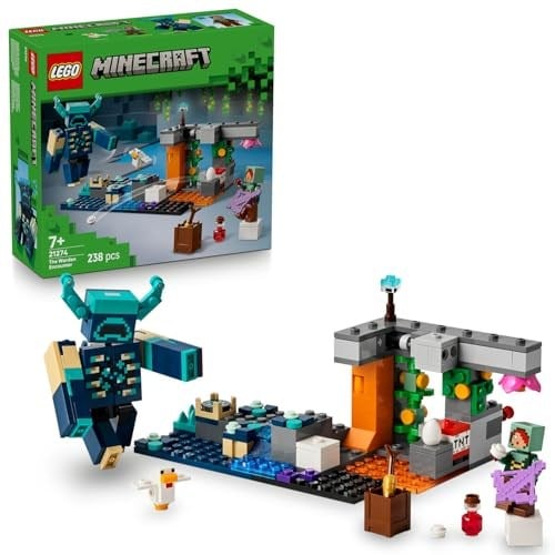 LEGO Minecraft Bekçi Karşılaşması 21274 - Video Oyunu Seven 7 Yaş ve Üzeri Çocuklar için Minecraft Temalı Koleksiyonluk Yaratıcı Oyuncak Yapım seti, Doğum Günü Hediyesi (238 Parça)