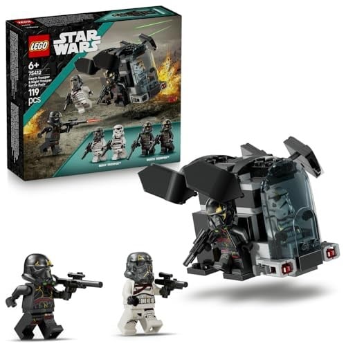 LEGO Star Wars Death Trooper ve Night Trooper Savaş Paketi 75412-6 Yaş ve Üzeri Kız ve Erkek Çocuklar için 4 Minifigür İçeren Yaratıcı Oyuncak Yapım Seti, Doğum Günü Hediyesi Fikri (119 parça)