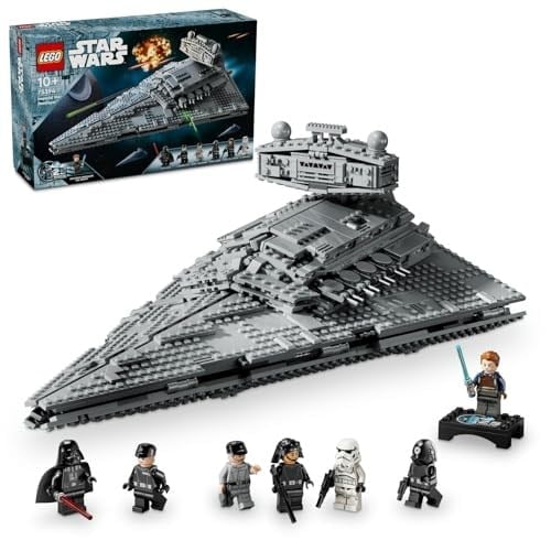 LEGO Star Wars™ İmparatorluk Yıldız Destroyeri 75394 – 10 Yaş ve Üzeri Çocuklar için Yıldız Gemisi Modeli İçeren Oyuncak Yapım Seti (1555 Parça)