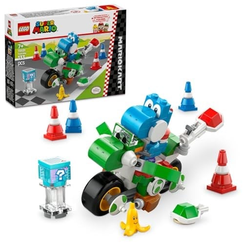 LEGO Super Mario: Mario Kart – Yoshi Bike 72031, 7 Yaş ve Üzeri Erkek ve Kız Çocukları ve Oyuncular için Yaratıcı Oyuncak Yapım Seti, Oyuncular İçin Doğum Günü Hediyesi (133 Parça)