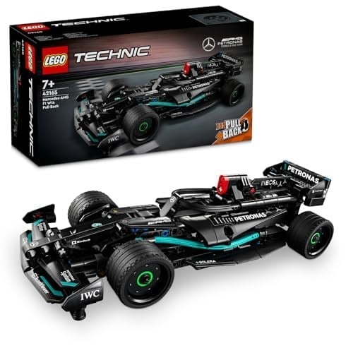 LEGO Technic Mercedes-AMG F1 W14 E Performance Pull-Back 42165-7 Yaş ve Üzeri Çocuklar için Koleksiyonluk Yaratıcı Yarış Arabası Model Yapım Seti, Doğum Günü Hediyesi Fikri (240 Parça)