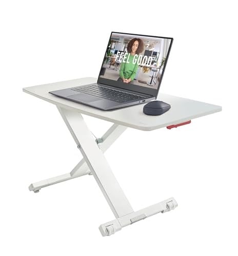 Leitz Masa Sehpası, Kompakt, Dizüstü Bilgisayarlar için Yüksekliği Ayarlanabilir Sehpa, İnce ve Yerden Tasarruflu, 700 x 350 mm, Ergo Cozy Serisi, Beyaz ve  - Seçenekler: 700 x 350 mm, 800 mm x 420 mm