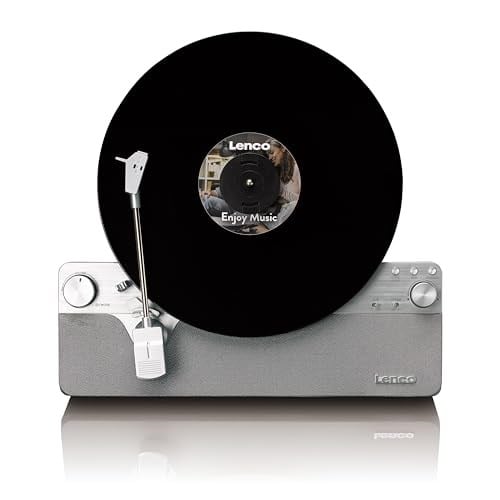 Lenco LSA-071SI – Tam otomatik dikey pikap, dahili hoparlörlü ve Bluetooth® – Gümüş | Plak çalar - Vinil Oynatıcı - Gümüş