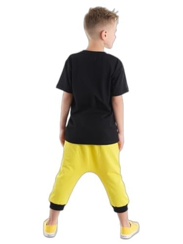 Lets Erkek Çocuk T-shirt Kapri Şort Takım