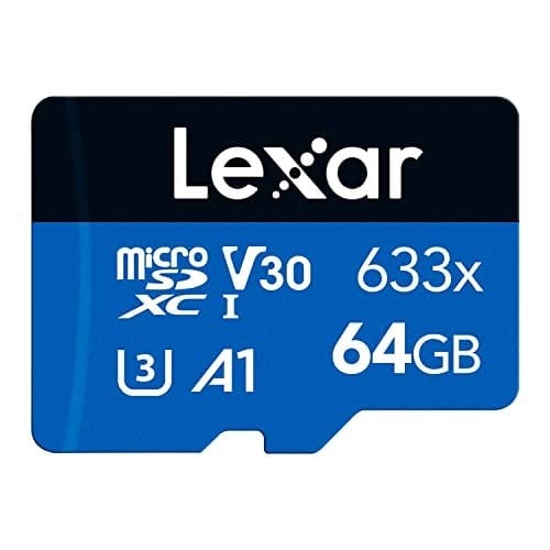 Lexar 633x 64 GB Micro SD Kart, microSDXC UHS-I Kart W/O SD Adaptör, microSD Hafıza Kartı, 100MB/s Okumaya kadar, A1, Class 10, U3, V30 (LMS0633064G-BNNAA)