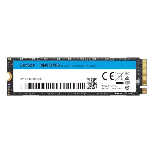 Lexar Disque SSD NM610 Pro 500Go - NVMe M.2 Tip 2280