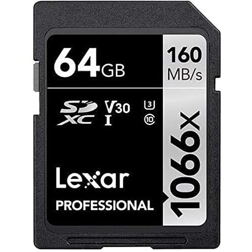 Lexar Professional 64GB 1066x SDXC UHS-I Kart, up to 160MB/s read 70MB/s write C10 V30 U3, Standart