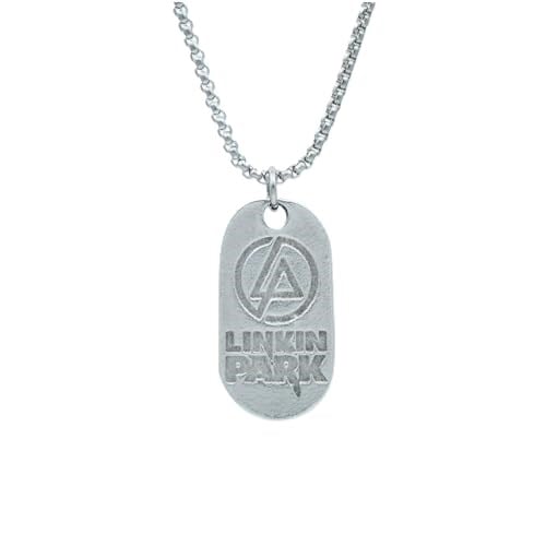 Linkin Park Örme Zincir Kolye - Gümüş Kaplama - Erkek Kadın Kolye - No:1540