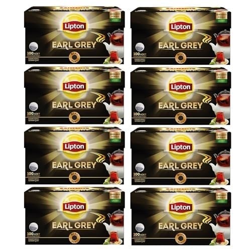 Lipton Earl Grey Poşet Çay Bergamotlu 100lü x 8 Adet