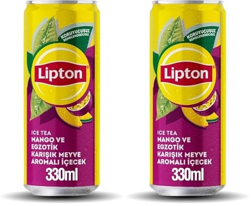 Lipton Ice Tea Mango Ve Egzotik Meyveler İçecek 330 ml 2li paket - Seçenekler: 1 Adet, 2 Adet