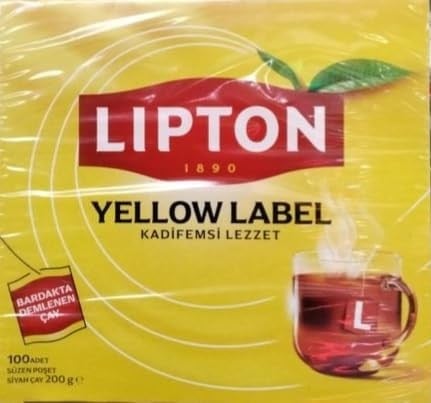 Lipton Yellow Kadifemsi Lezzet Label Bardak Poşet Çay 100' lü, 200G