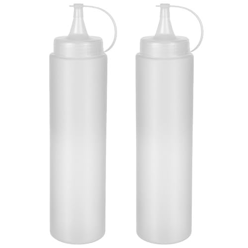 Lirazon 2 Adet Sos Şişesi 700 Ml Plastik Yağlık Sirkelik Ketçap Mayonez Sızdırmaz Sosluk Yağdanlık