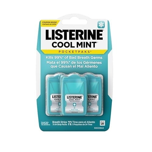 Listerine Cool Mint Nefes Tazeleyici Strip 72li Paket