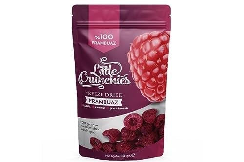 Little Crunchies Freeze Dried Frambuaz - Dondurularak Kurutulmuş - 30 Gr.