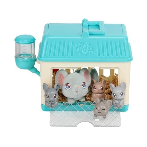 Little Live Pets - Mama Surprise Minis. Feed and Nurture a Lil' Mouse Inside Their Hutch so she can be a Mama. She has 2, 3, or 4 Babies with Surprise Accessories to Dres - Seçenekler: Fare, Tavşanlar