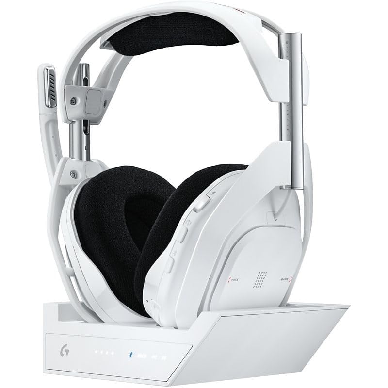 Logitech G ASTRO A50 X LIGHTSPEED Kablosuz Oyuncu Kulaklığı, PLAYSYNC, PRO-G Grafen Ses Sürücüleri, Xbox, PlayStation, PC/Mac ile Uyumlu, Beyaz