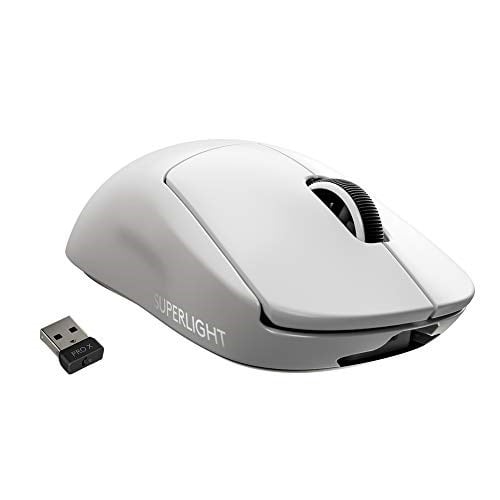 Logitech G PRO X SUPERLIGHT Kablosuz LIGHTSPEED Oyuncu Mouse, 25.600 DPI, HERO Sensör, 5 Özelleştirilebilir Tuş, 1 ms Bildirim Hızı, Uzun Pil Ömrü, PC / Mac ile Uyumlu, Beyaz