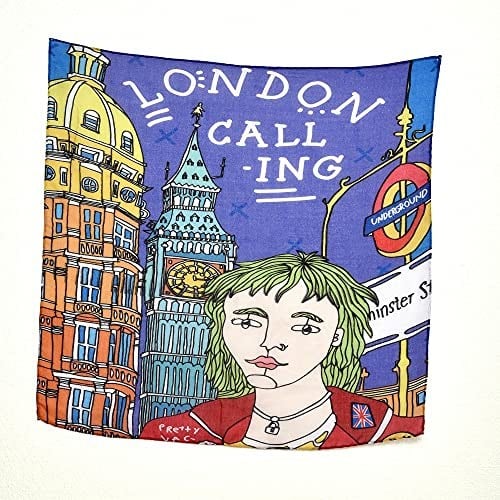London Desenli Bandana
