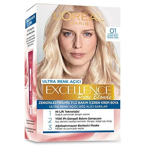 L'Oreal Paris Excellence Creme Saç Boyası - 01 Ultra Açık Doğal Sarı