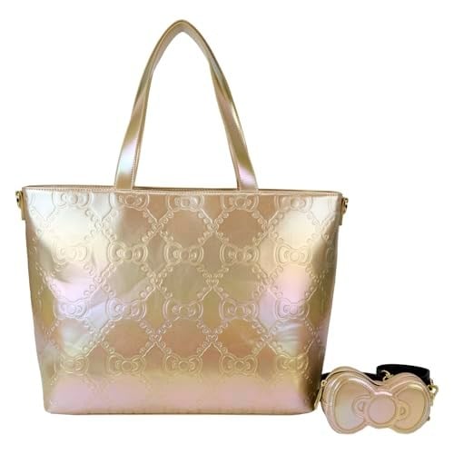Loungefly Sanrio 50. Yıldönümü Altın Tote