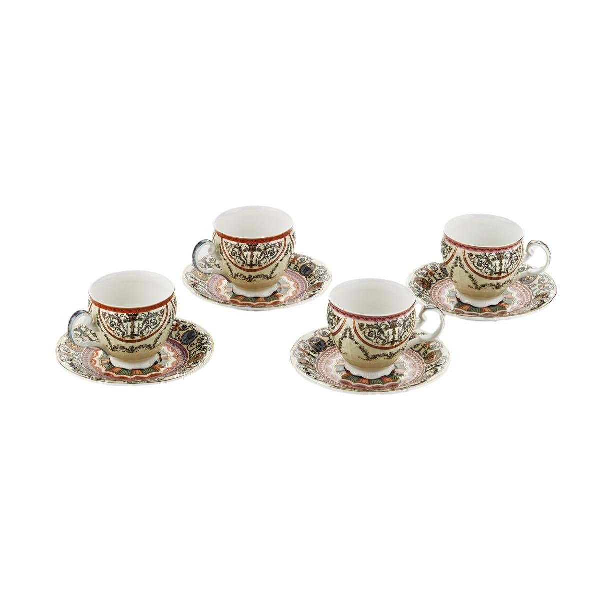 Lucky Art Rosea Bone 4’lü Klasik Form Çay Fincanı Seti 175 Ml