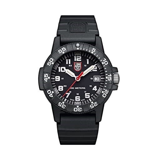 Luminox Leatherback SEA Turtle XS.0301.L Erkek Saati Küçük 39 mm - Askeri Saat Siyah Tarih Göstergeli 100 m Su Geçirmez, Schwarz, Bant