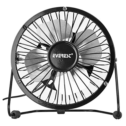 Lunatic Everest EFN-482 Masa Üstü USB Fan Soğutucu Vantilatör Klima USB Girişli Metal Serinletici Fan Mini Vantilatör Fan Klima Aşağı Yukarı Ayarlabilir Sessiz Çalışma