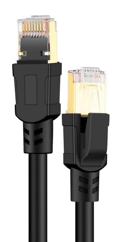 Lunatic Tkz 1752 Cat8 10 Metre 40Gbps S/Ftp 2000MHz Yüksek Hızlı 26 AWG kablo, S/Ftp Esnek Korumalı Bükümlü Çift 25/40 Gb/sn  - Seçenekler: 0.5 METRE CAT8 1352, 1 METRE CAT8 1452, 3 METRE CAT8 1552...