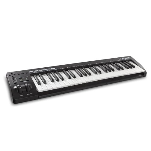 M-AUDIO Keystation 49 MK3 - 49 Tuşlu USB MIDI Klavye Controller, Atanabilir Kontroller ve Yazılım Üretim Paketi dahil Mac ve PC içi - Seçenekler: 49-Tuş Keystation, 61-Tuş Keystation, 88-Tuş Hammer...